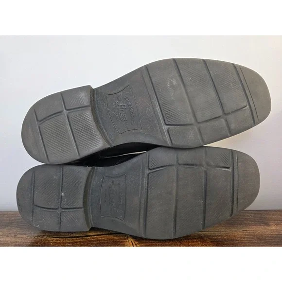 G.H. Bass & Co. Men's Slip On Glenn Oxford Black Leather Shoe Size 11.5 M - Picture 12 of 13